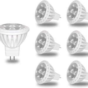 Lot de 6 ampoules LED GU4 MR11 3W - Éclairage durable