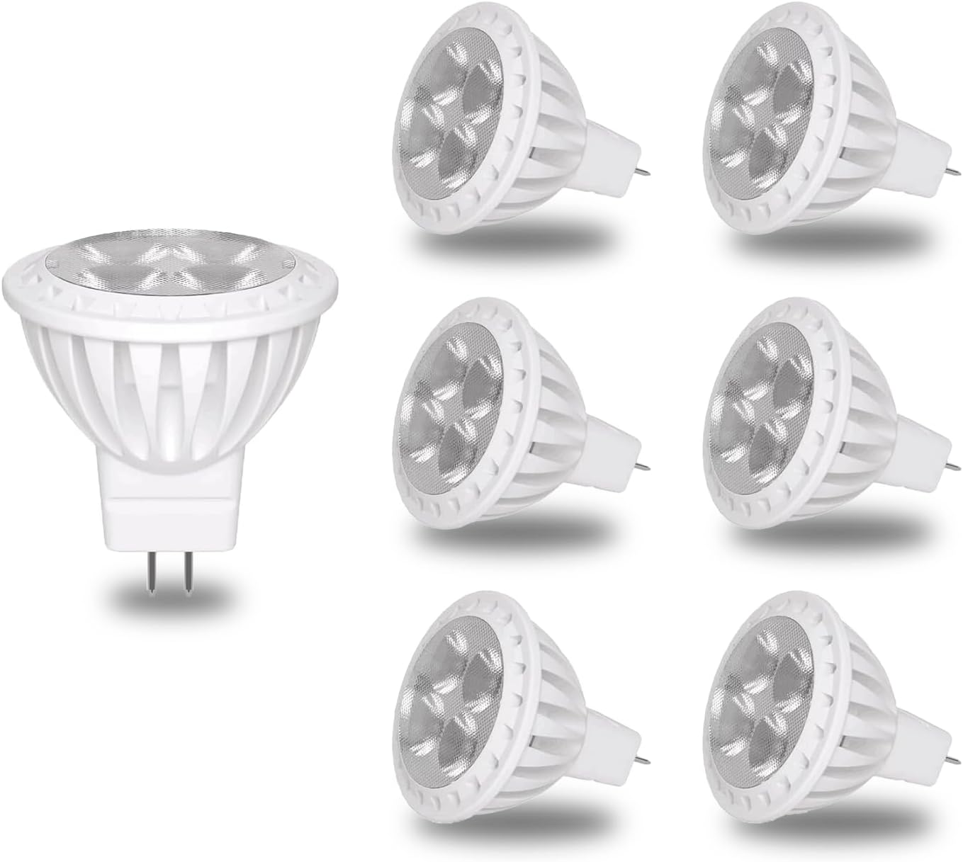 Lot de 6 ampoules LED GU4 MR11 3W - Éclairage durable