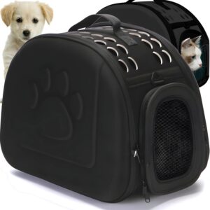Sac de transport Retoo pour chat/chien 43x32x27 cm - Noir