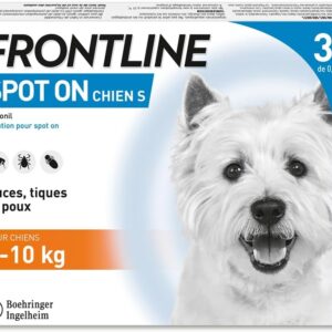 Frontline Spot-on Chien 2-10 kg - Anti puces & tiques - 3 pipettes