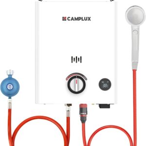 CAMPLUX First Chauffe-Eau à Gaz 5 L/min LPG