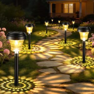 Lampe solaire jardin 8 pièces RGB & blanc chaud IP65
