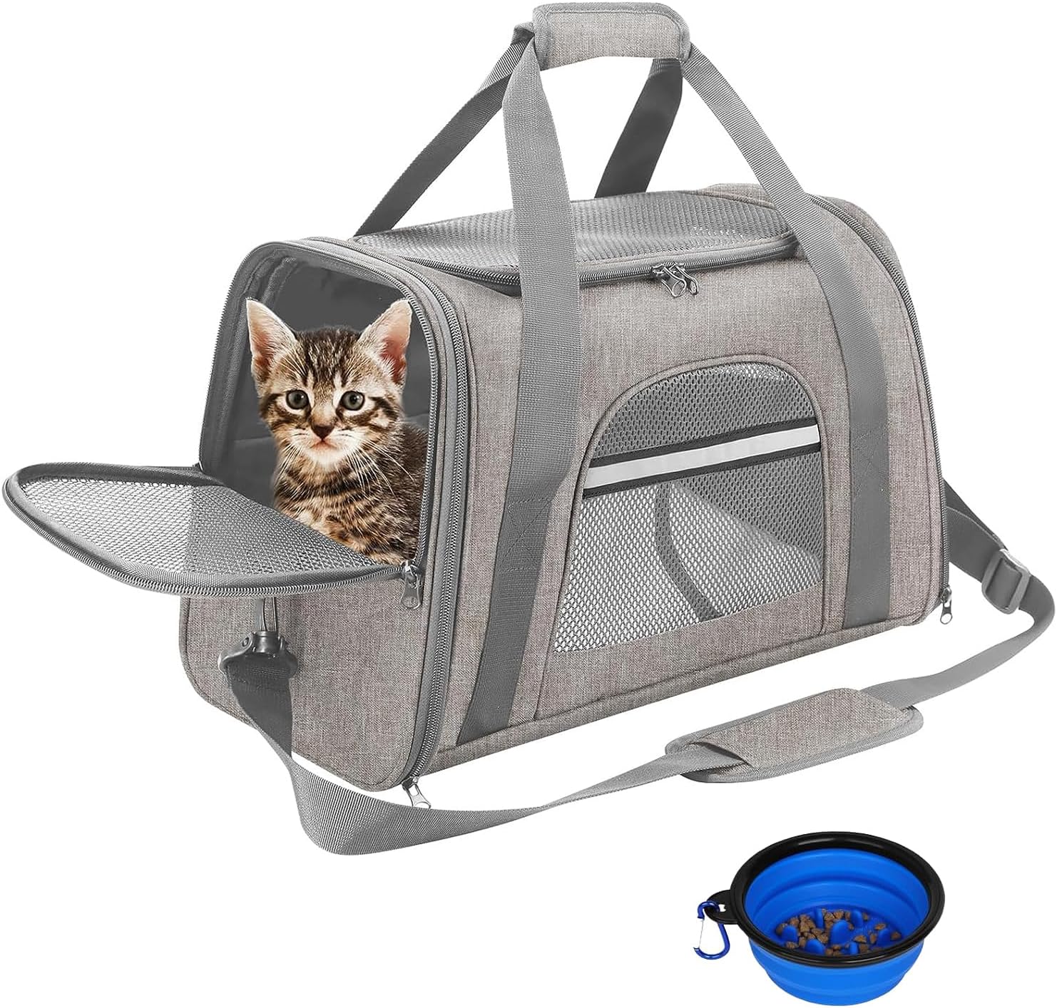 Sac Transport Chat Respirant Pliable avec Matelas