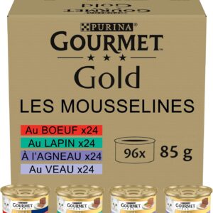 Gourmet Gold - Mousselines pour chat 96x85g