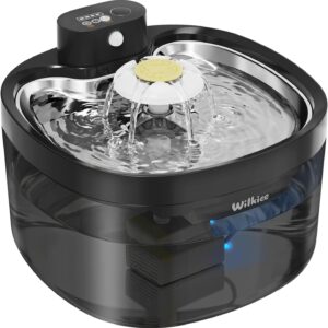 Fontaine à eau chat sans fil 2,8L - Wilkiee