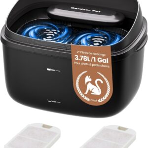 Fontaine à eau Gardner Pet 3,78L pour chat et chien