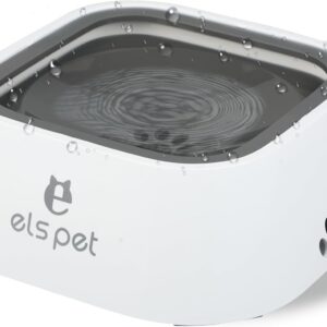 Gamelle 1L anti-éclaboussures pour chien/chat blanc
