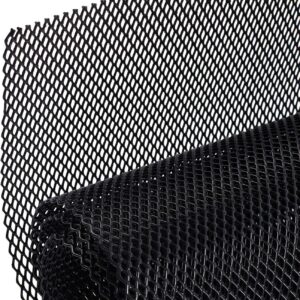 AggAuto Grille Radiateur 100x33cm Noir - Protection Alu
