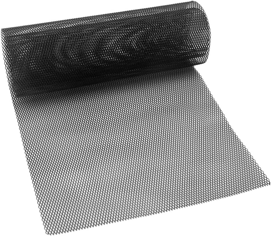 Grille aluminium 100x33cm noir pour voiture - Ynzeyx