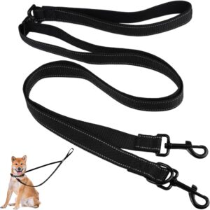 Laisse anti-traction Orixo pour chien – Double avec poignée rembourrée
