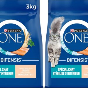 PURINA ONE Bifensis Chat Stérilisé 3 kg x2 Truite
