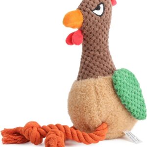Jouet chien poulet corde - XRVRILE avec couineur