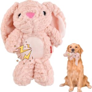 Jouet lapin pour chien, peluche interactive et résistante