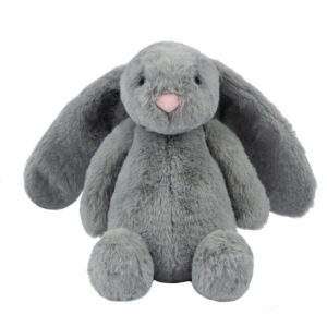 Best Pet Supplies Bunny Buddy – Jouet chien interactif gris