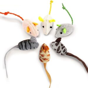 Lot 6 Souris Peluche KTL pour Chats – Durable & Ludique