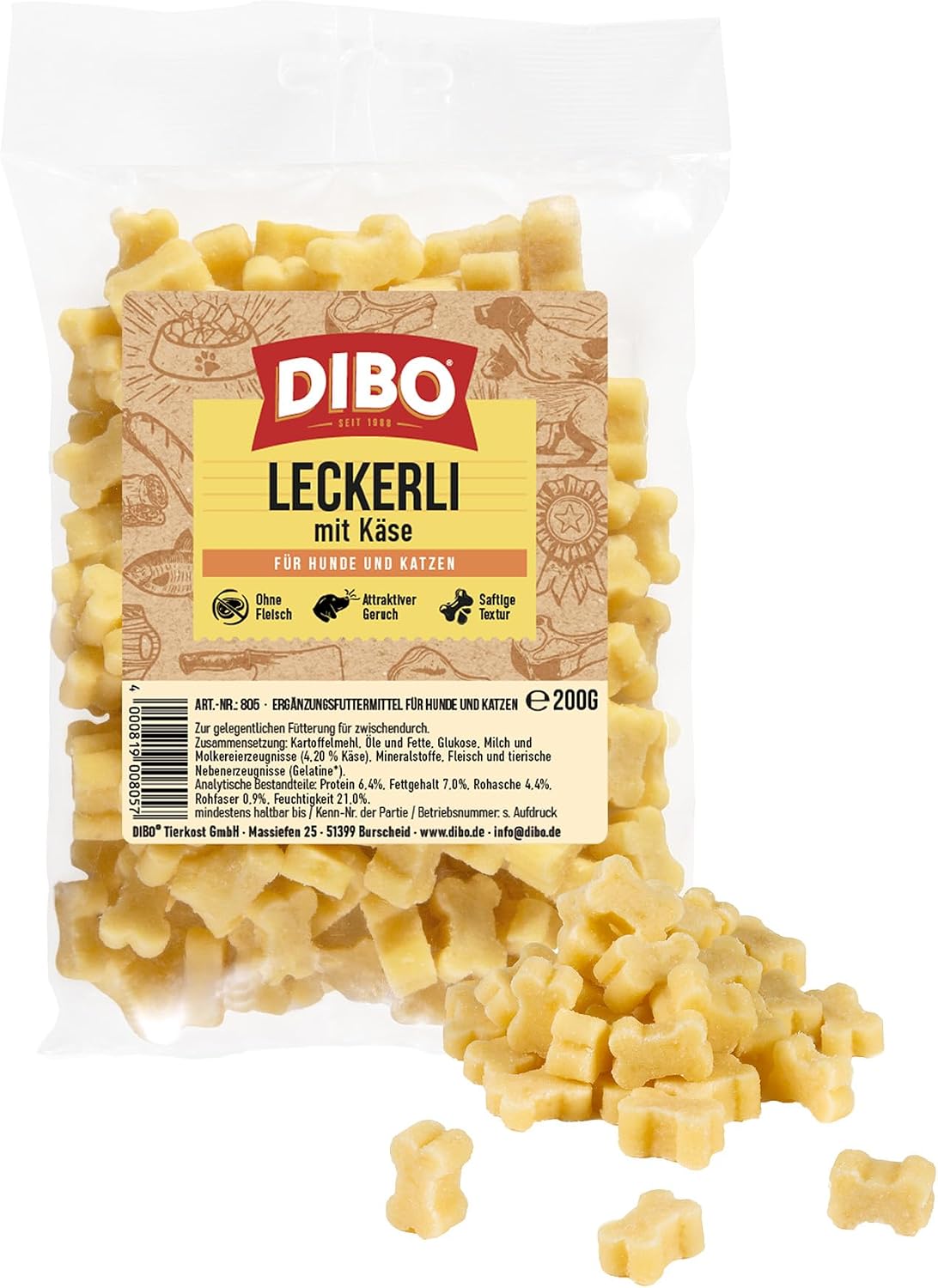DIBO Friandises Fromage 200g - Sans Céréales