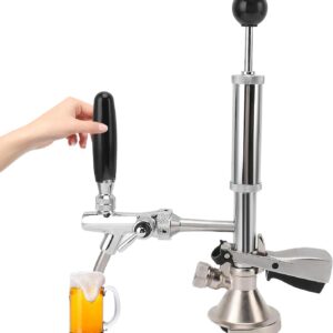 Fût à bière 10,2 cm avec pompe air inox Hocomay
