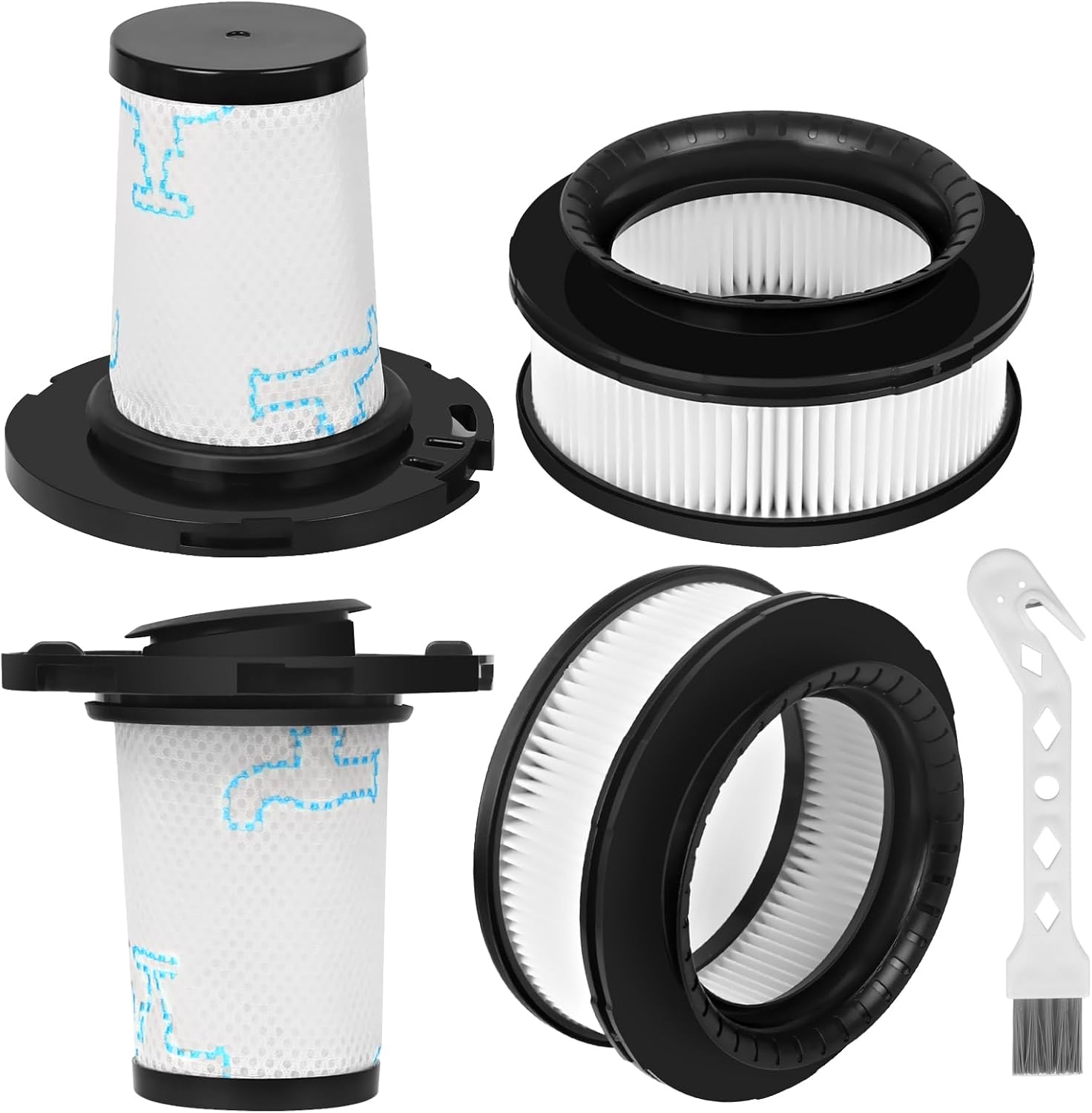 4 Filtres compatibles Rowenta X-Force Flex 11.60 à 15.60