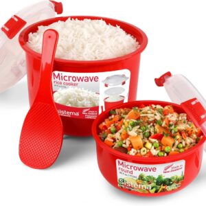 Cuisine vapeur riz Sistema 2,6 L + récipient 915 ml