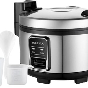 Cuiseur à riz 11 L YOLLNIA – 25 pers, maintien au chaud 12h