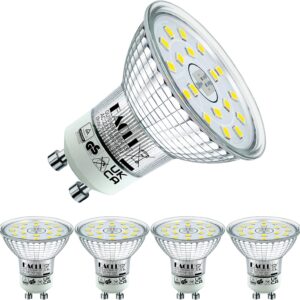 EACLL Lot 4 Ampoules LED GU10 75W Blanc Froid 6000K