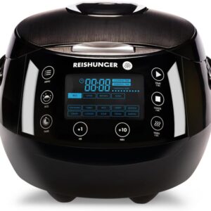 REISHUNGER Cuiseur riz & vapeur numérique 1,5L - Noir