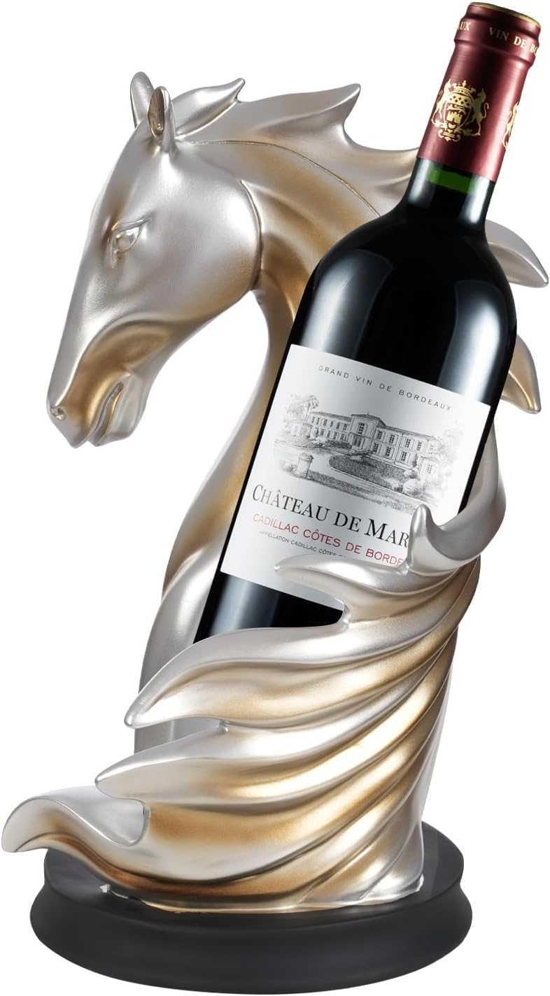 Porte-bouteilles tête de cheval – Élégant & décoratif