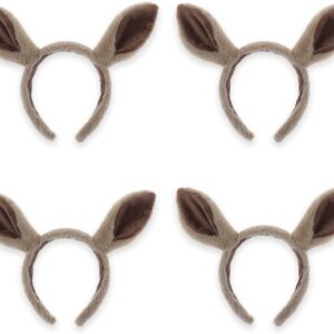 Lot 4 bandeaux oreilles de cheval peluche - Umibow