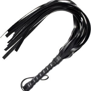 Fouet équestre 55 cm cuir frangé - OMCGG