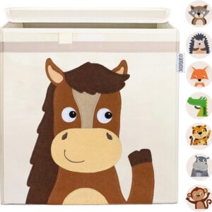 Boîte à jouets GLÜCKSWOLKE Cheval - 33x33x33 cm