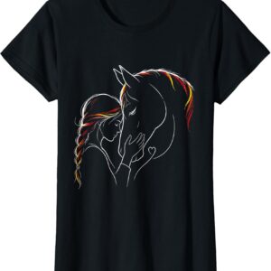 T-Shirt Passion Cheval & Équitation - Cadeau Cœur Équestre