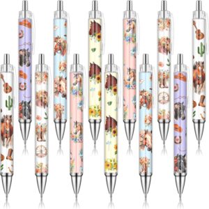 Clabby 12 Stylos Cheval Rétractables - Cadeau Original & Pratique