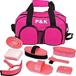 P&K Set Soin Cheval Rose – 3 Outils Essentiels