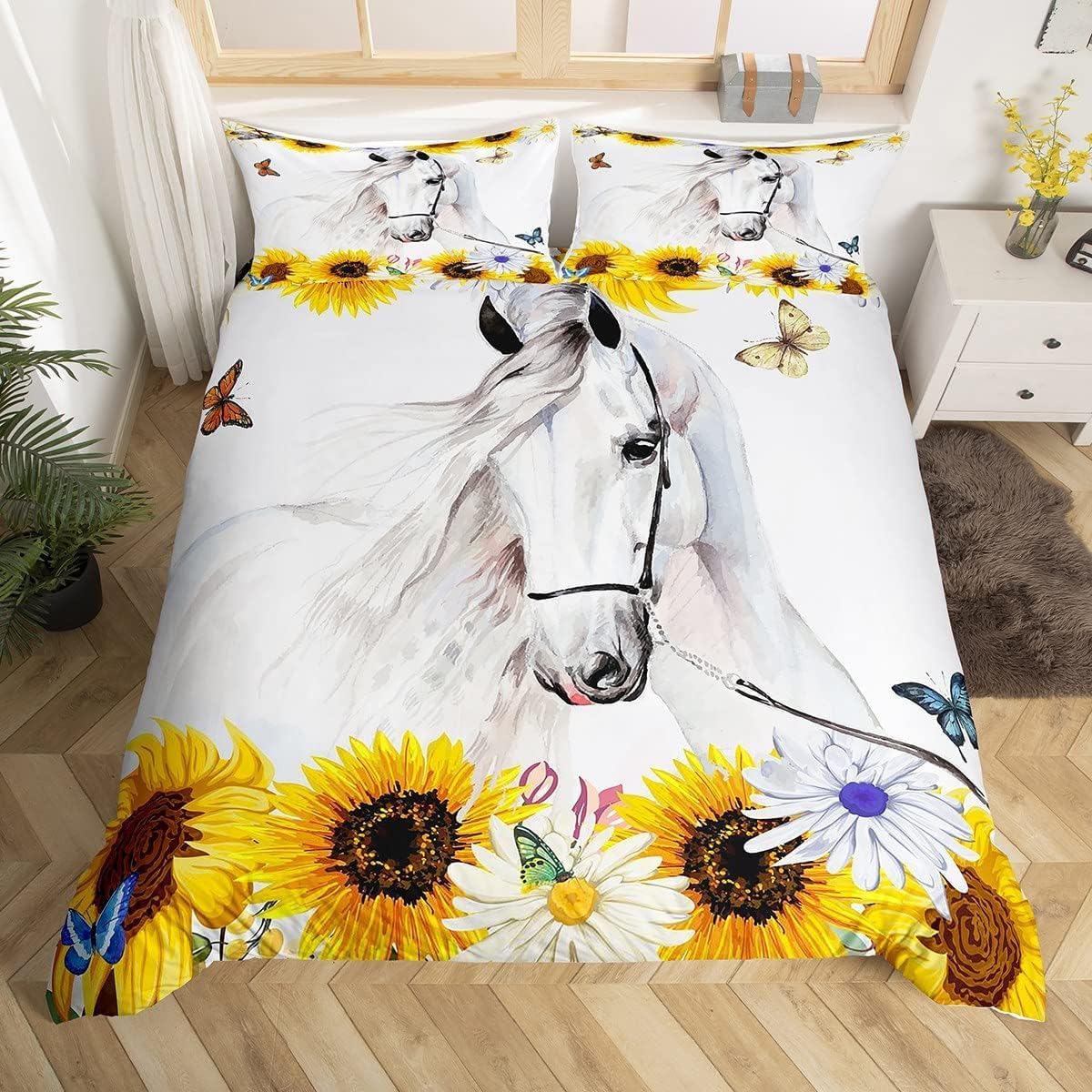 Housse de couette Cheval Blanc Tournesol 220x240 cm