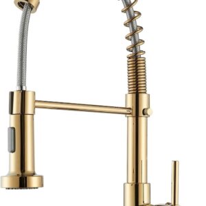 Robinet cuisine UNSOTOOR haute pression doré 360°