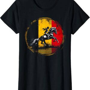 T-Shirt Cavalier Belgique Compétition - Equestre Femme