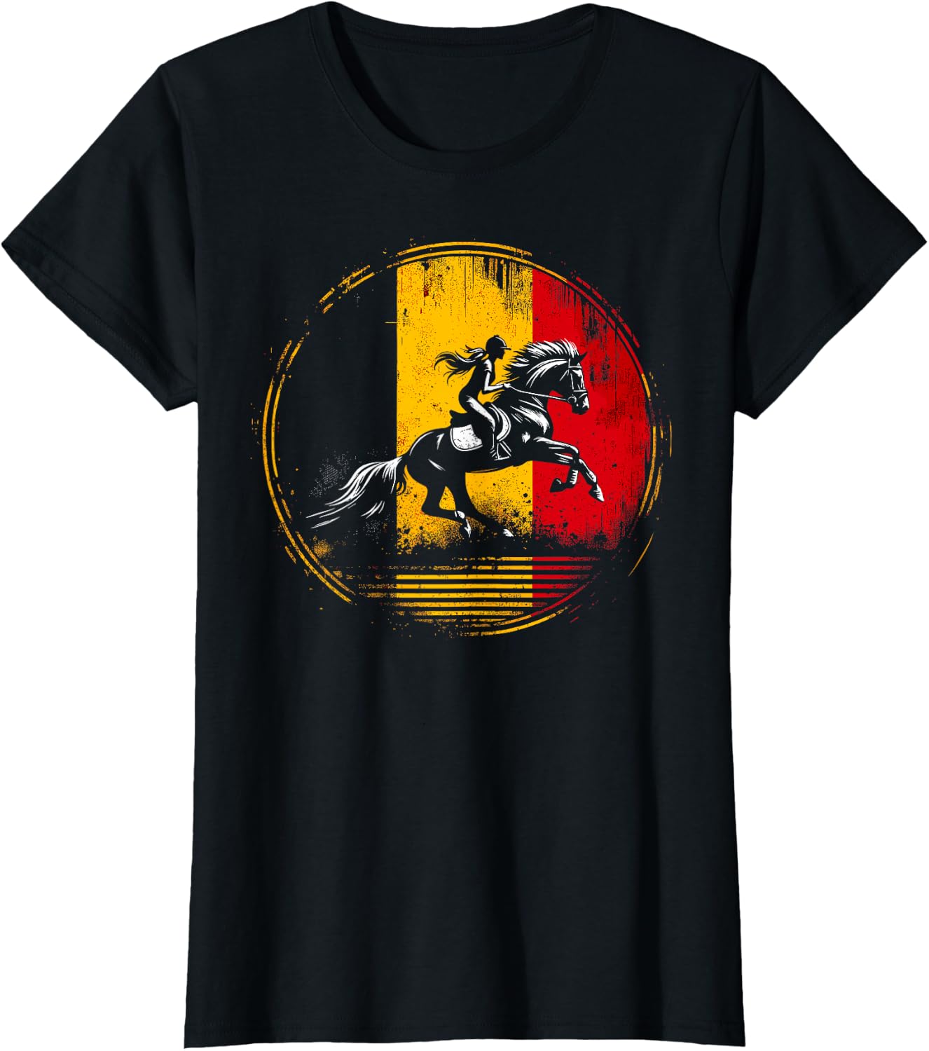 T-Shirt Cavalier Belgique Compétition - Equestre Femme