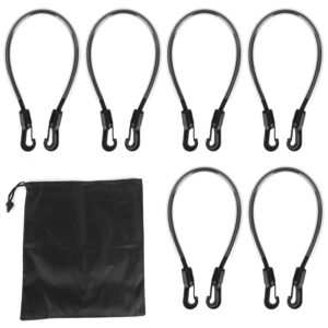 6 sangles cuisse cheval 55cm réglables noir + sac