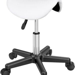 Tabouret selle ergonomique Yaheetech réglable 45,5-60 cm