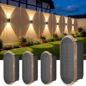 ELLASAY 4 Appliques Solaires LED Jardin IP65