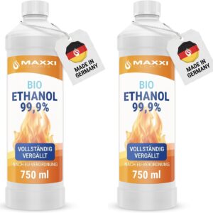 Bioéthanol Maxxi Clean 750 ML x2 | Inodore & écoresponsable