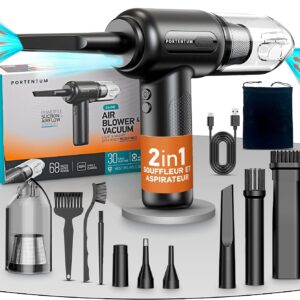 PORTENTUM Aspirateur/Souffleur 2 en 1 - Portable et Puissant