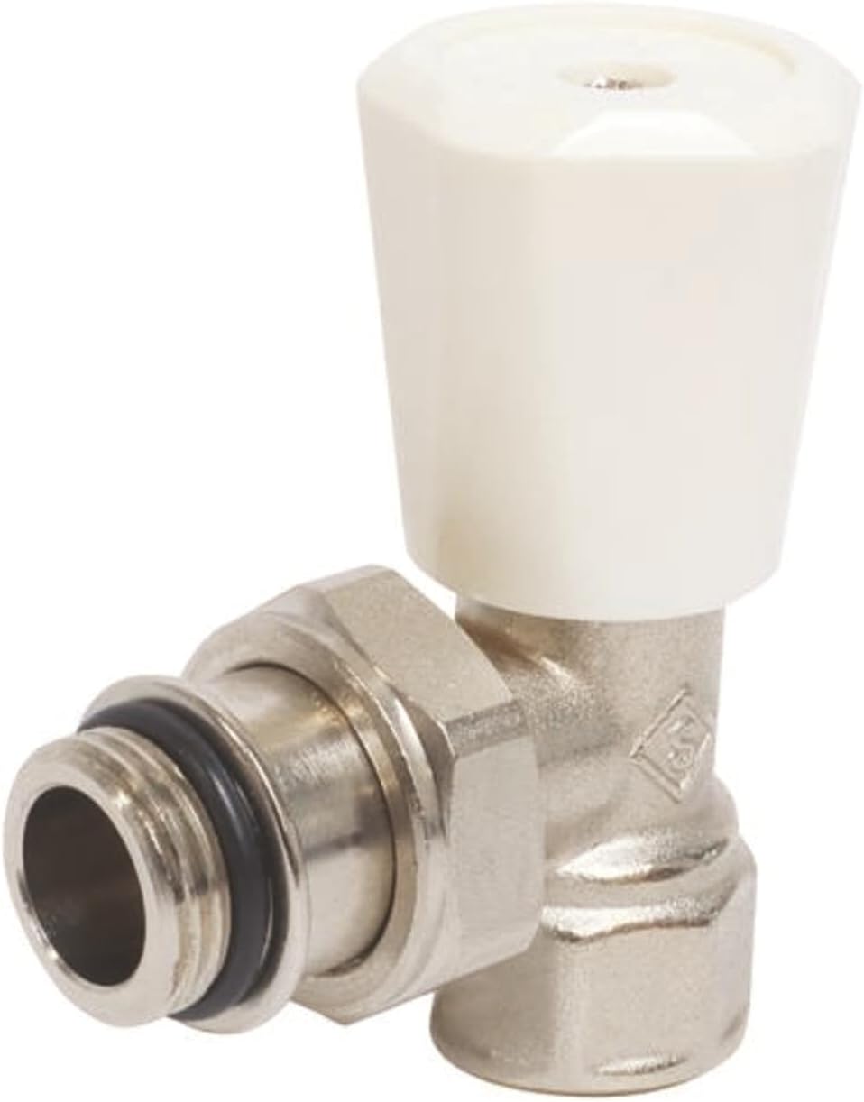 Robinet radiateur équerre nickelé 3/8" Somatherm