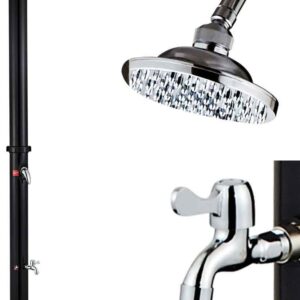 BAKAJI Douche Solaire Extérieur 35L – Pomme Orientable