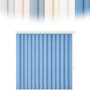 Store vertical occultant lamelles 97mm Bleu 260x220cm