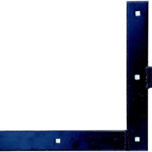 Penture équerre Alberts Ø14 mm noire 25x30 cm