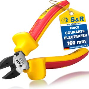 S&R Pince coupante 160 mm 1000V isolée VDE
