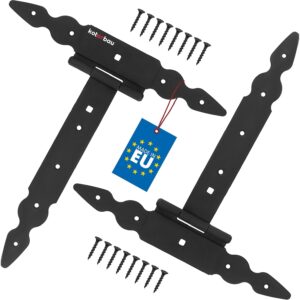 Charnière en T 250 mm Acier Noir - KOTARBAU®