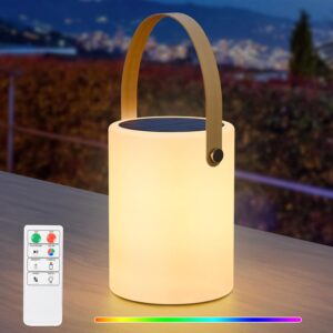 Lampe solaire LED 8 couleurs rechargeable RWWR