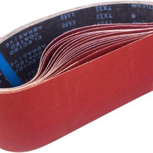 STEBRUAM 15 bandes abrasives 100x915 mm (5 grains)